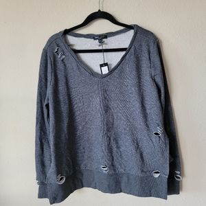 Romeo + Juliet Couture Distressed Sweater NWT